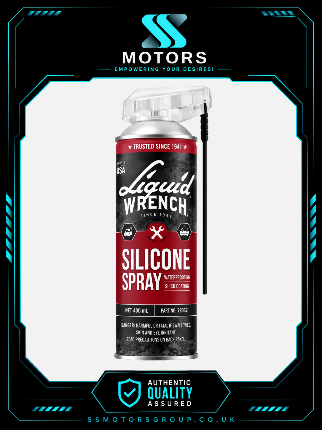 LIQUID WRENCH SILICONE SPRAY 400ML MULTI PURPOSE LUBRICANT
