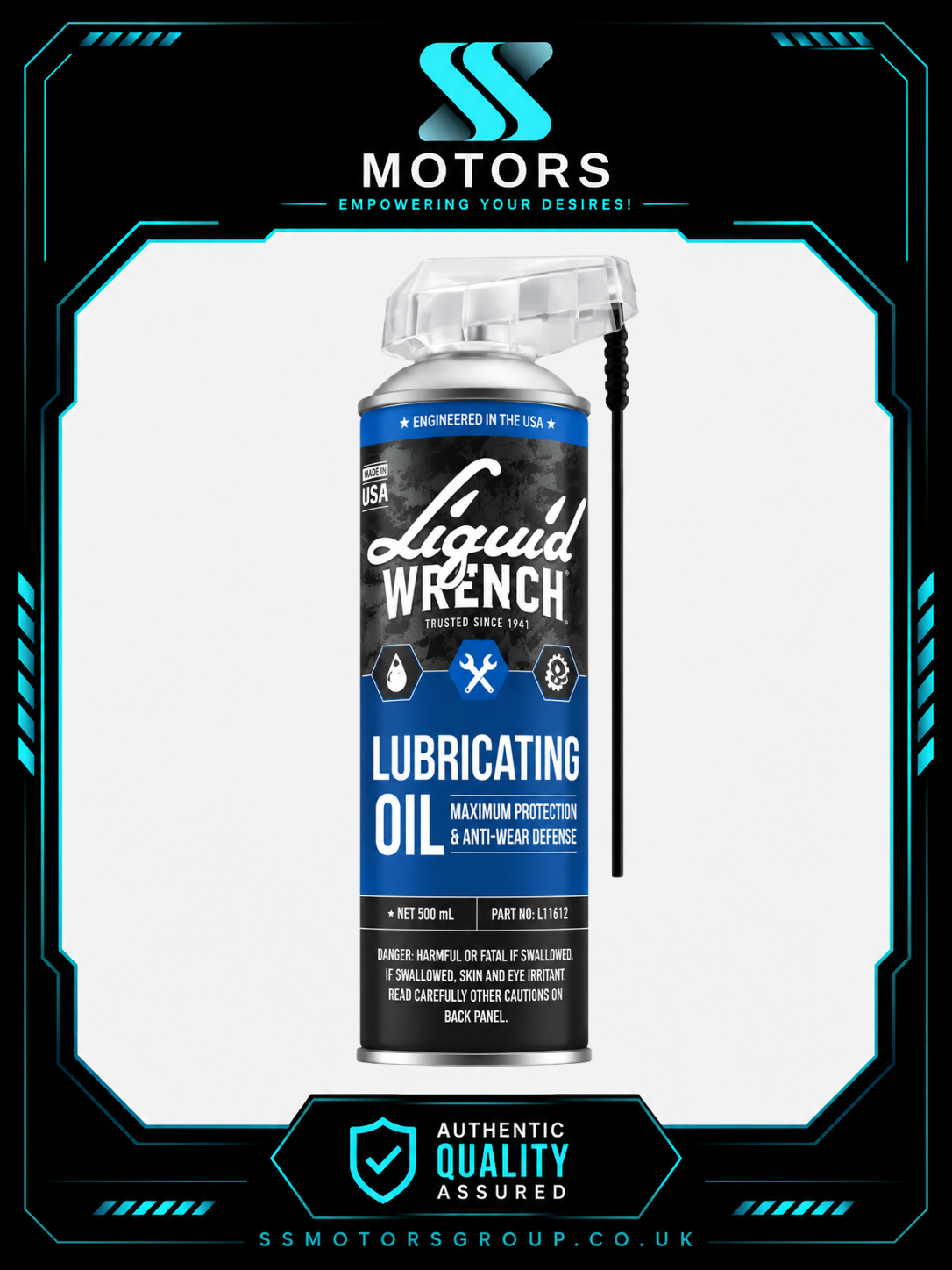 LIQUID WRENCH LUBRICATING OIL 400ML MULTI PURPOSE LUBRICANT SPRAY