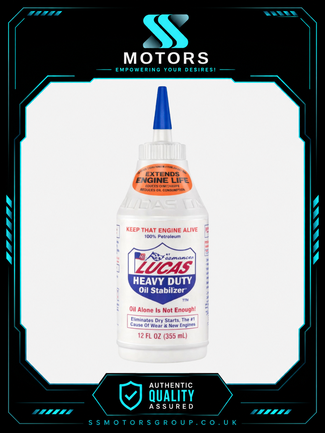 LUCAS HEAVY DUTY OIL STABILIZER ENGINE & GEARBOX TREATMENT 355ML