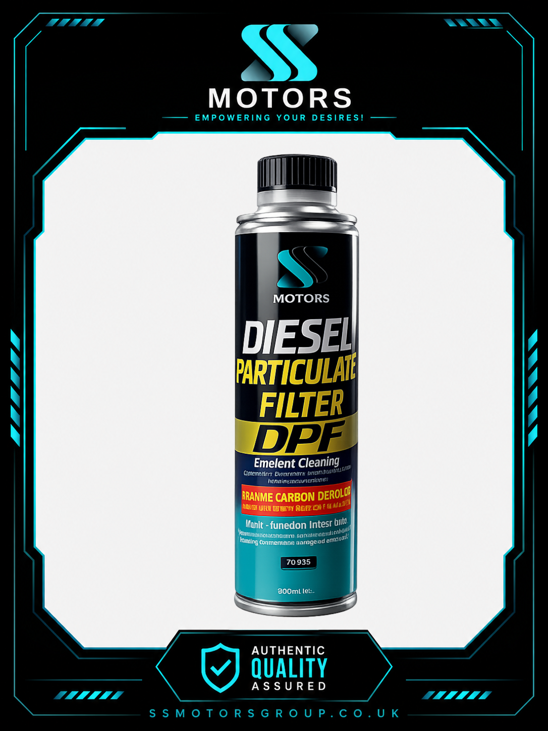DPF Cleaner 300ml SS Motors Diesel Particulate Filter Flush Regeneration Additve