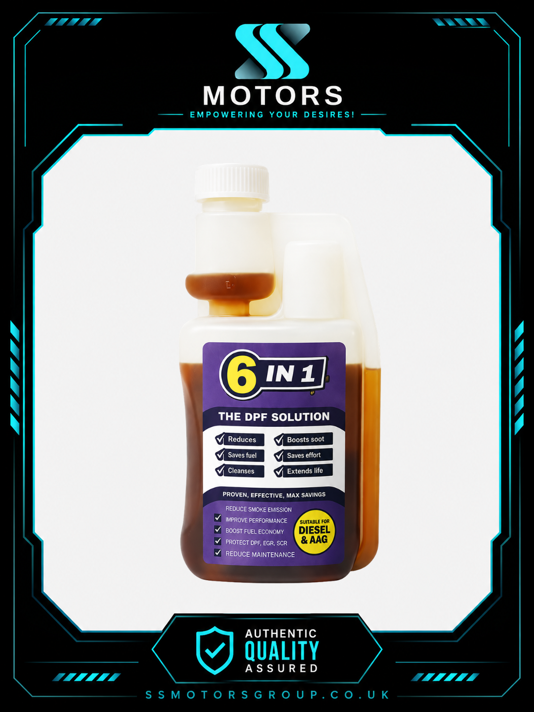 EEC 6-IN-1 DIESEL FUEL SYSTEM CLEANER – EGR VALVE & DPF SOLUTION