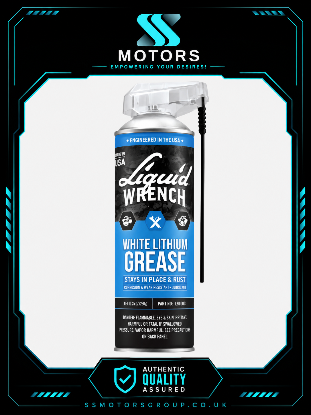 LIQUID WRENCH WHITE LITHIUM GREASE 400ML HEAVY DUTY LUBRICANT