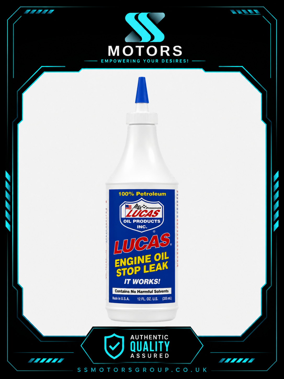 LUCAS ENGINE OIL STOP LEAK ADDITIVE – STOPS OIL LEAKS & REDUCES CONSUMPTION