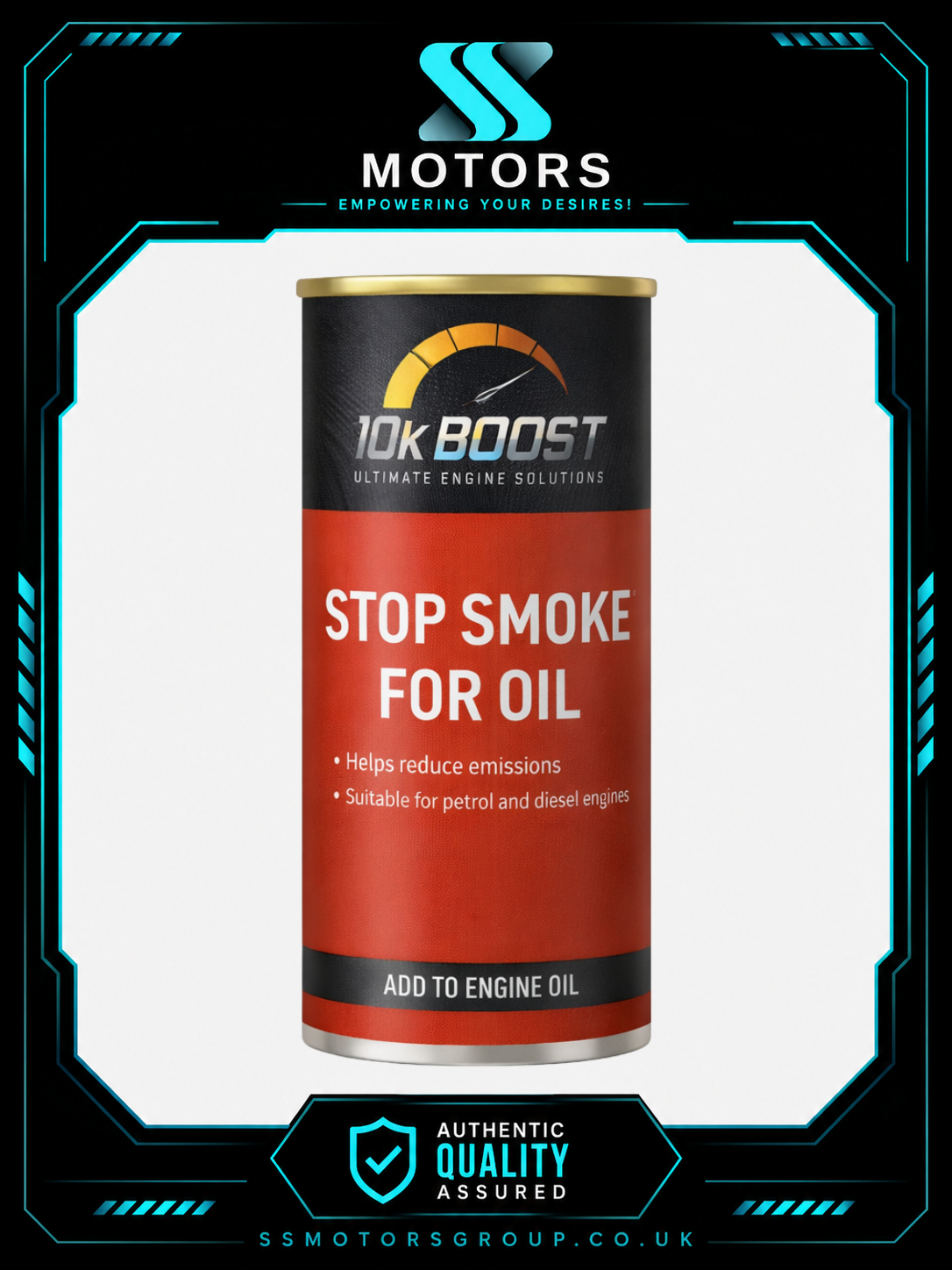 10K BOOST ENGINE OIL STOP SMOKE – OIL ADDITIVE TREATMENT (300ML)