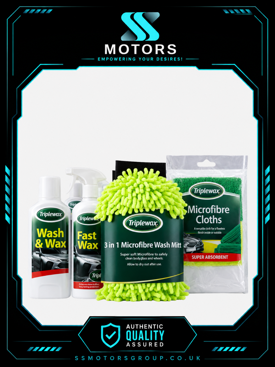 TRIPLEWAX WASH & SHINE CAR CLEANING KIT